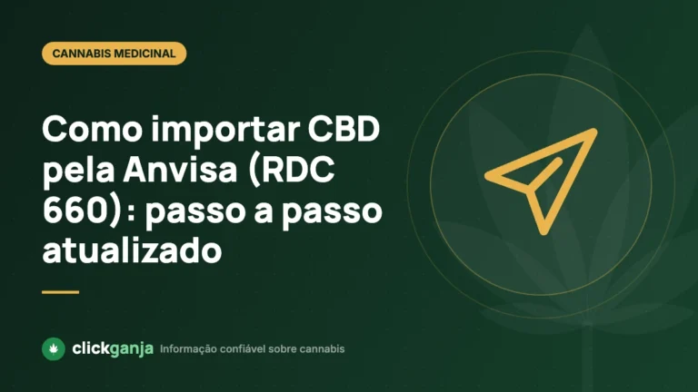 Como importar CBD pela Anvisa (RDC 660): passo a passo atualizado