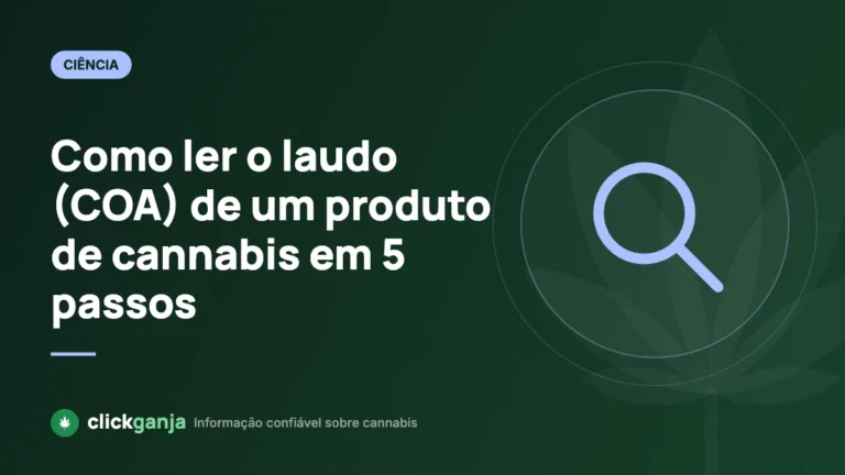 Como ler o laudo (COA) de um produto de cannabis em 5 passos
