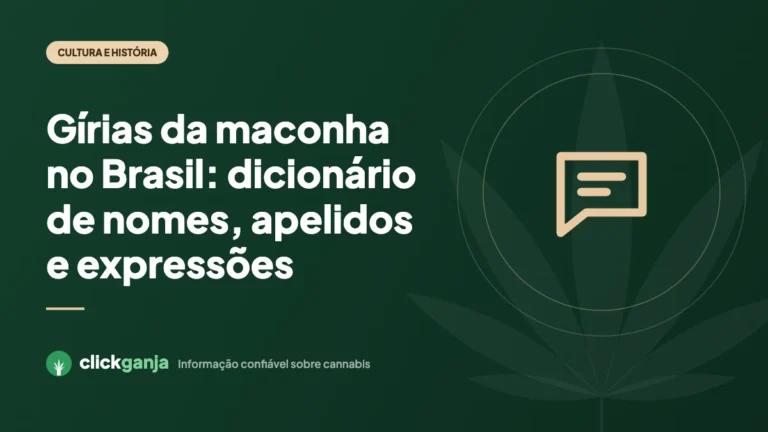 Gírias da maconha no Brasil: dicionário de nomes, apelidos e expressões