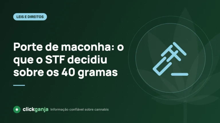 Porte de maconha: o que o STF decidiu sobre os 40 gramas