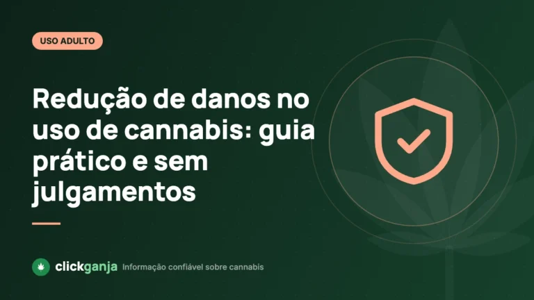 Redução de danos no uso de cannabis: guia prático e sem julgamentos