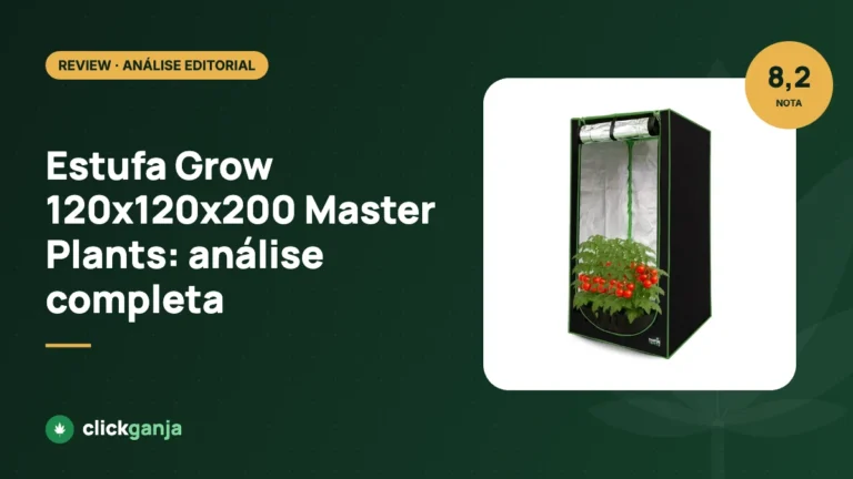 Review: Estufa Grow 120x120x200 Master Plants para cultivos maiores