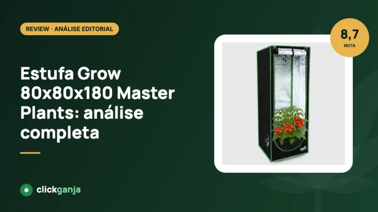 Review: Estufa Grow 80x80x180 Master Plants, mais altura faz diferença?