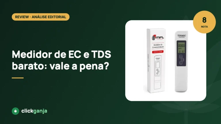 Review: medidor de EC e TDS de caneta (MFL) para cultivo